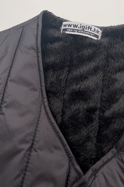 大量供應輕薄夾棉馬甲外套  時尚設計保暖啪鈕馬甲外套  夾棉外套專門店 Z21-B1991 SKVM013   細節-1